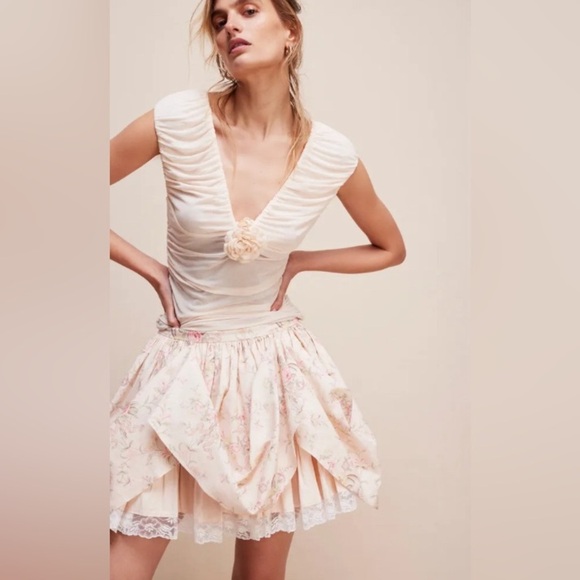 Selkie Dresses & Skirts - Free People FP x Selkie The Kierra Skirt Size Medium Renaissance Girl W/ Cream